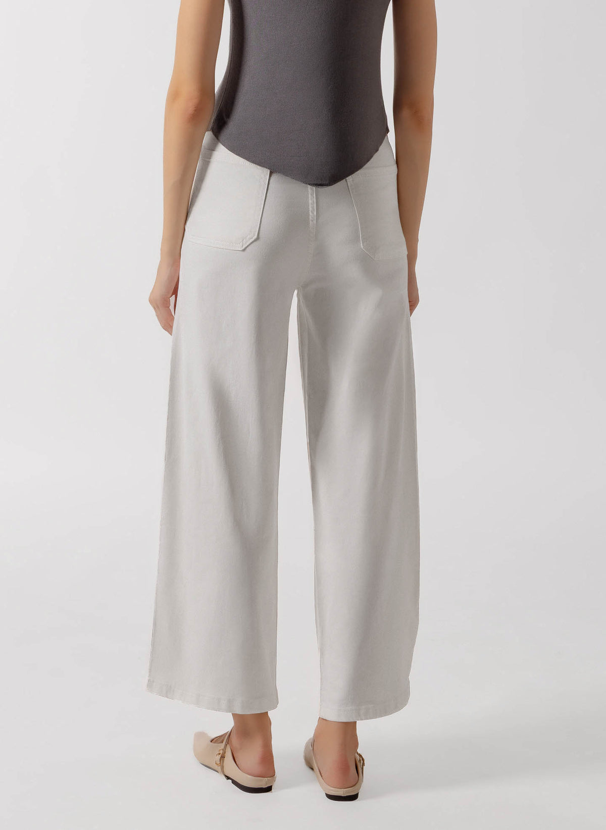 PANELED WIDE JEANS