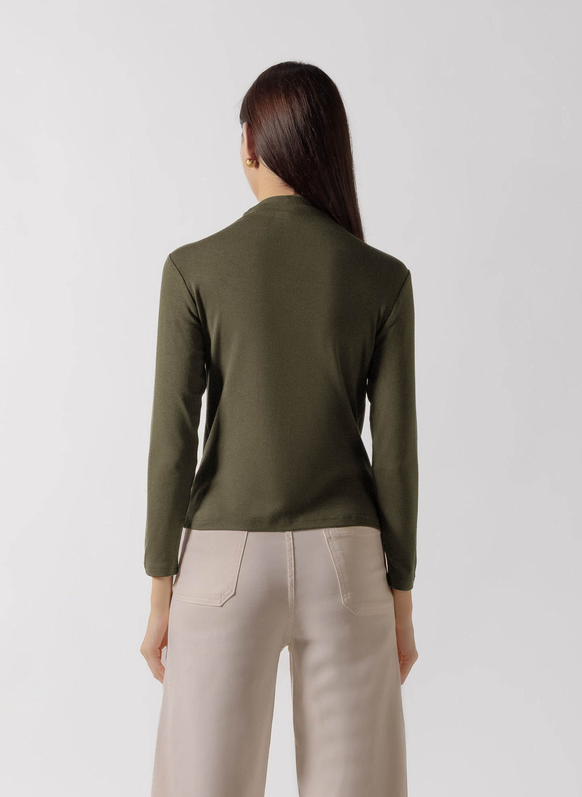 KNIT CREW NECK LONG SLEEVE TOP