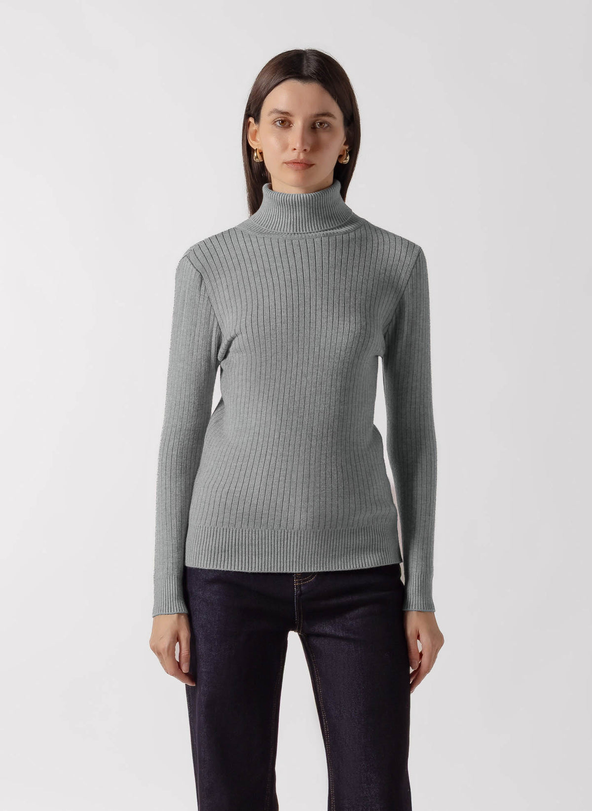 FINE KNIT TURTLENECK SWEATER