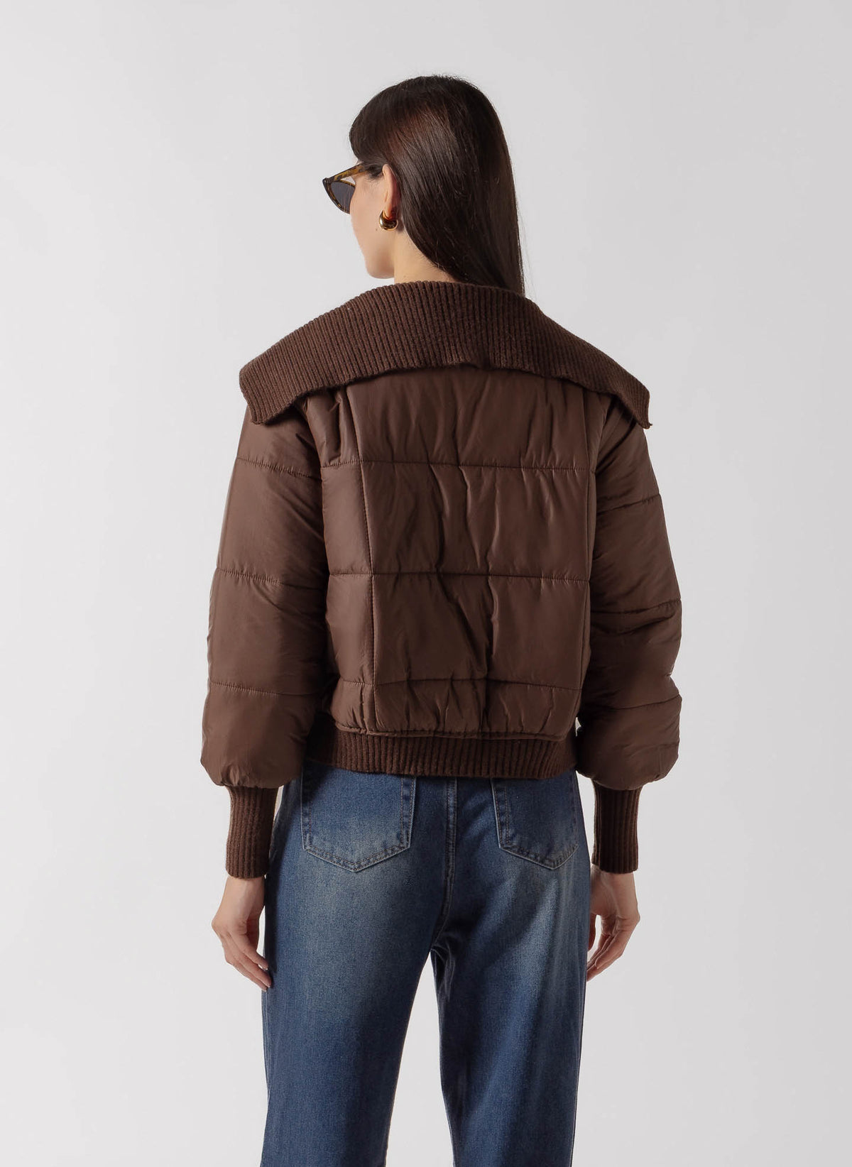KNIT COLLAR TOGGLE PUFFER