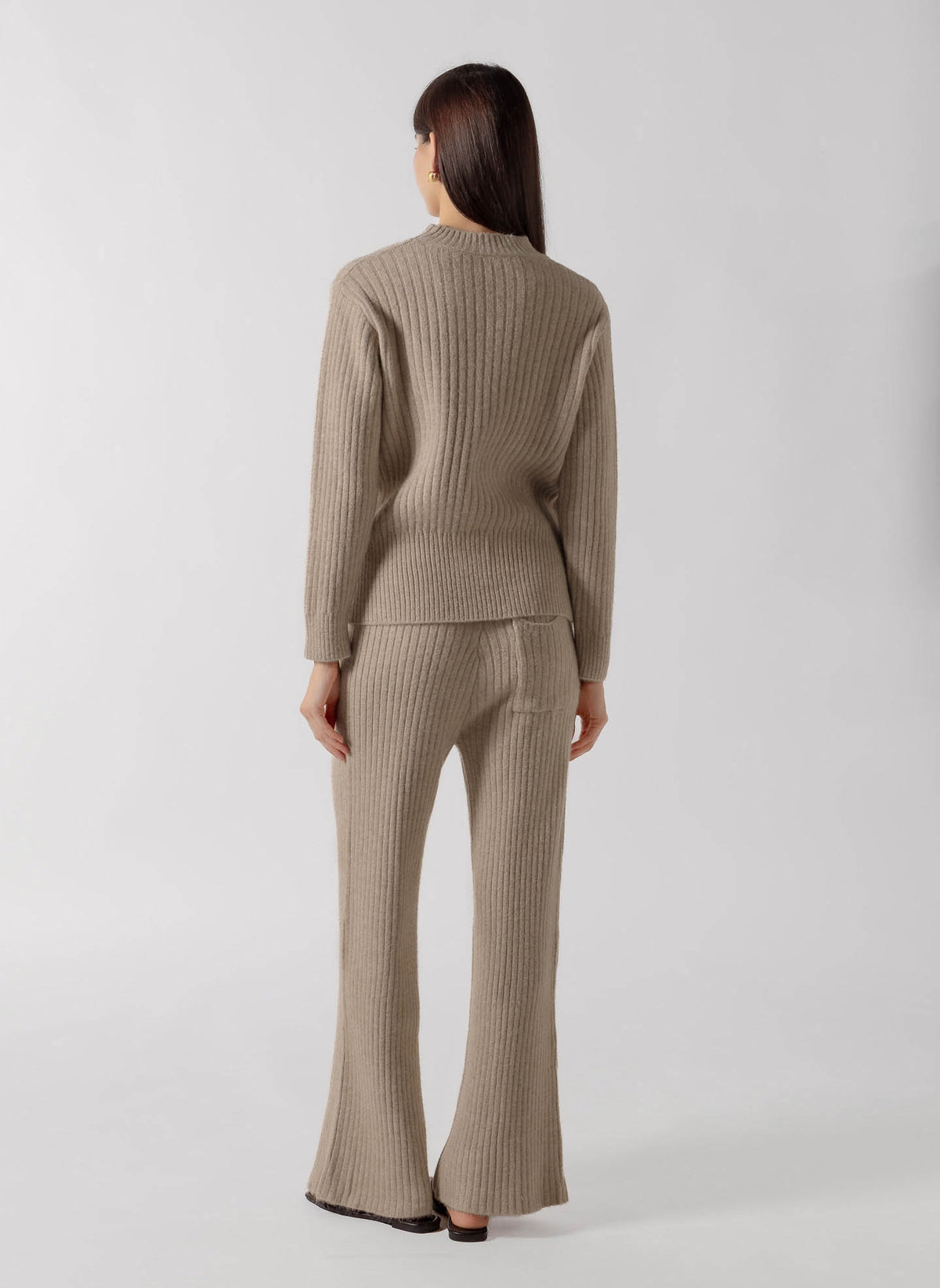 WOOL BLEND KNIT LOUNGE SET