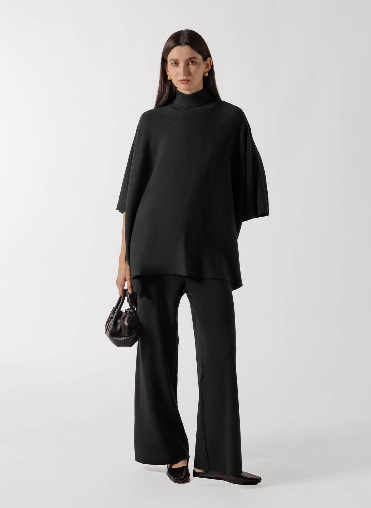 KNIT PONCHO SET