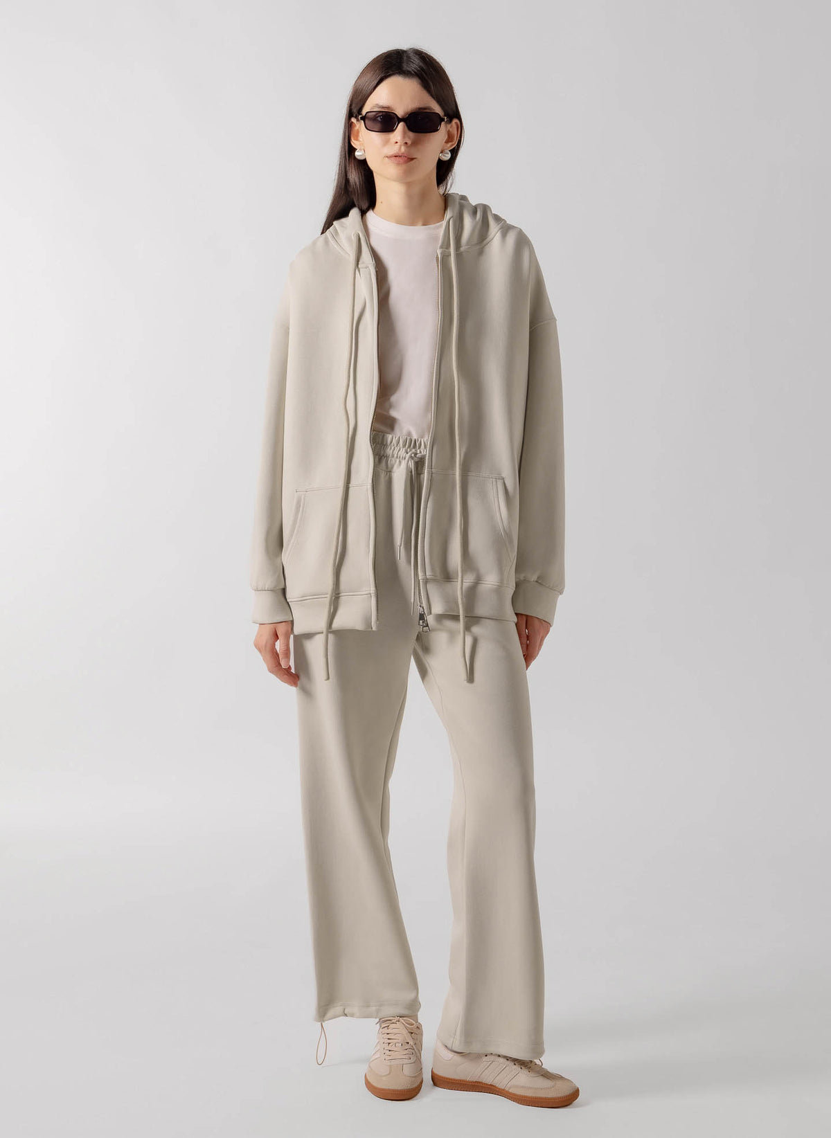 ZIP-UP HOODIE TRACKSUIT SET