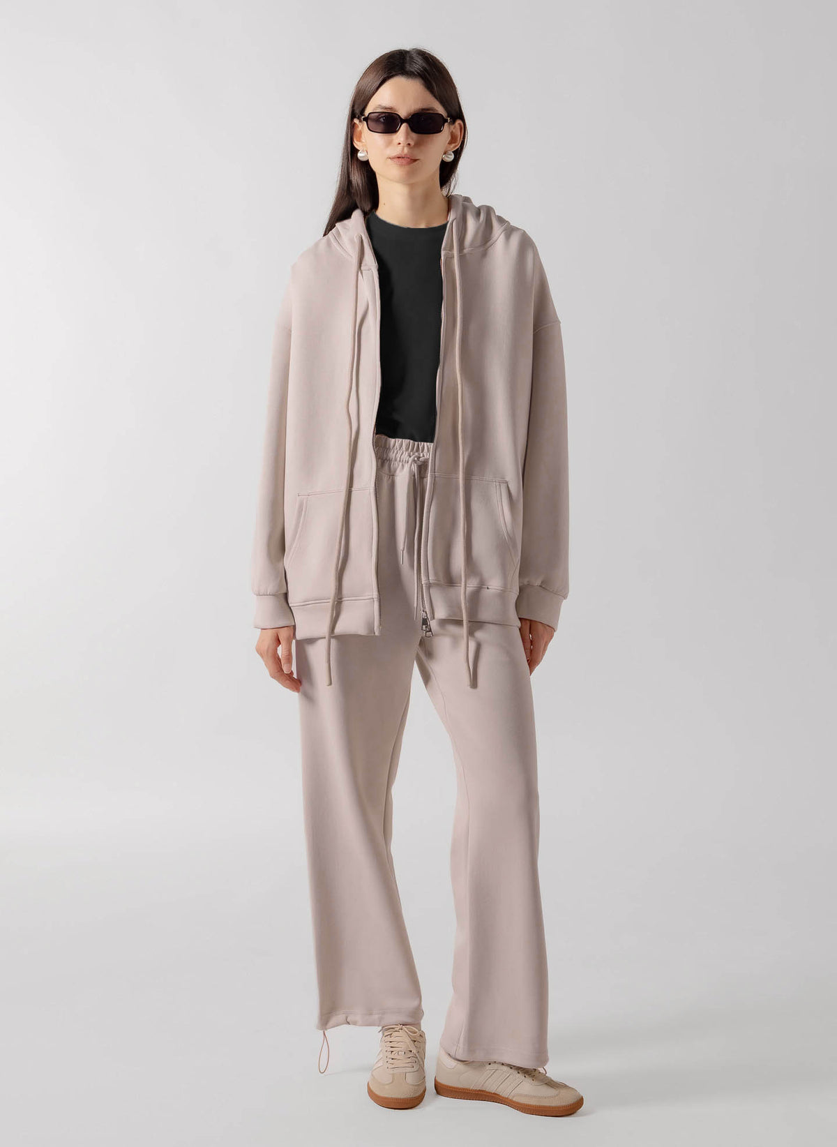 ZIP-UP HOODIE TRACKSUIT SET
