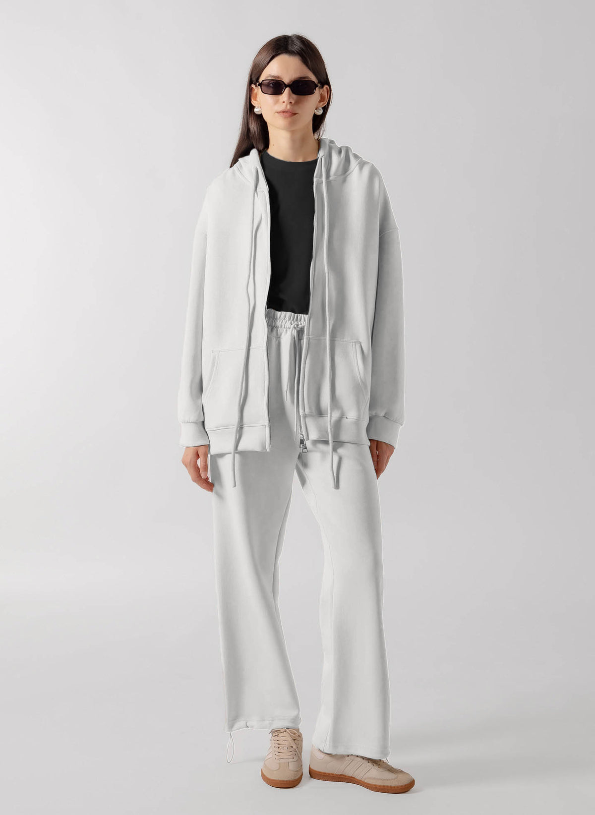 ZIP-UP HOODIE TRACKSUIT SET