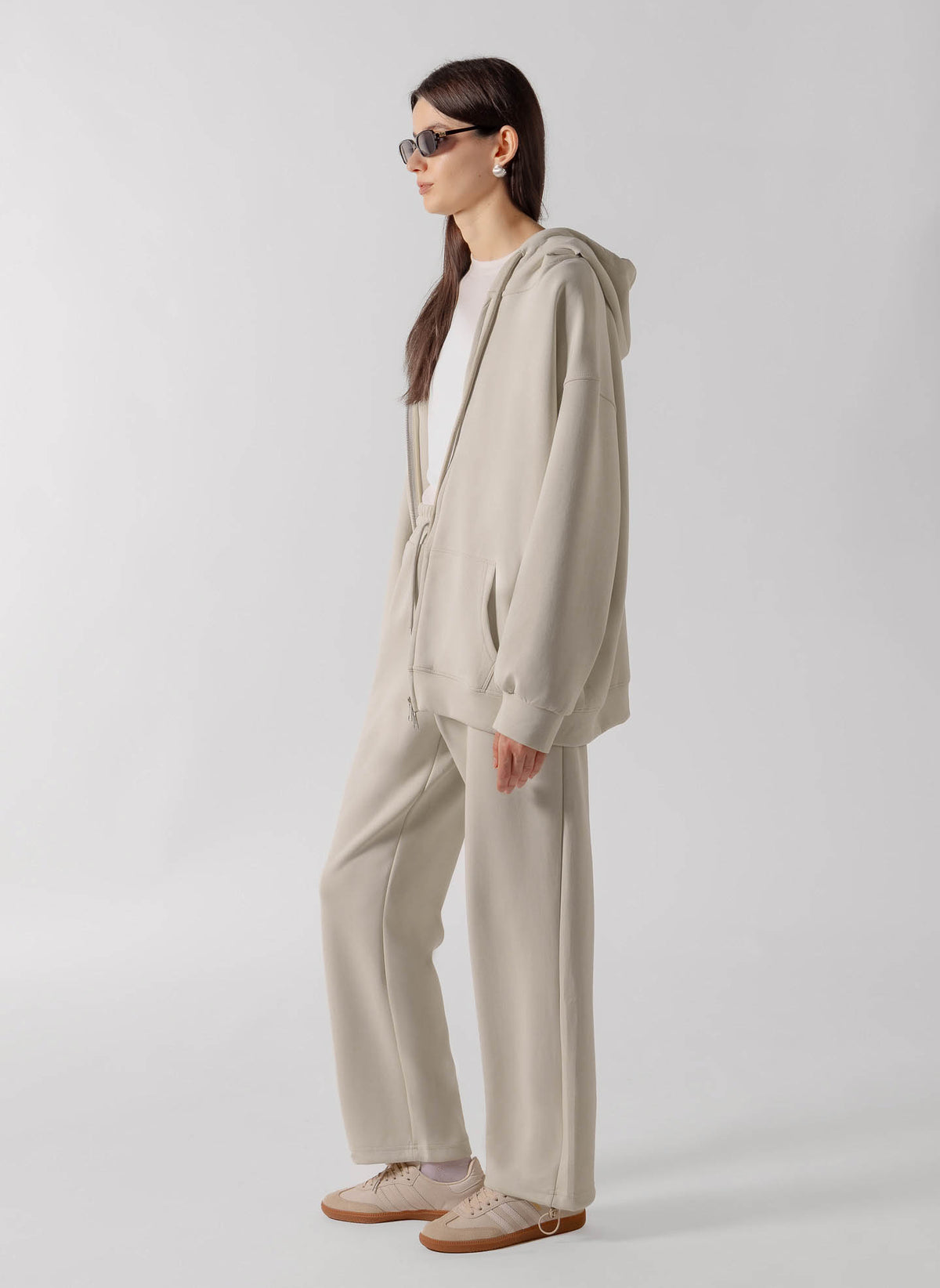 ZIP-UP HOODIE TRACKSUIT SET