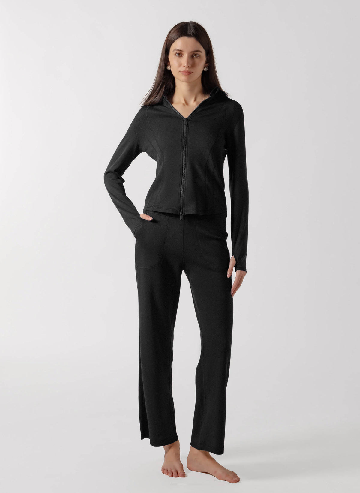 SOFT CONTOUR ZIP-UP JACKET  SET