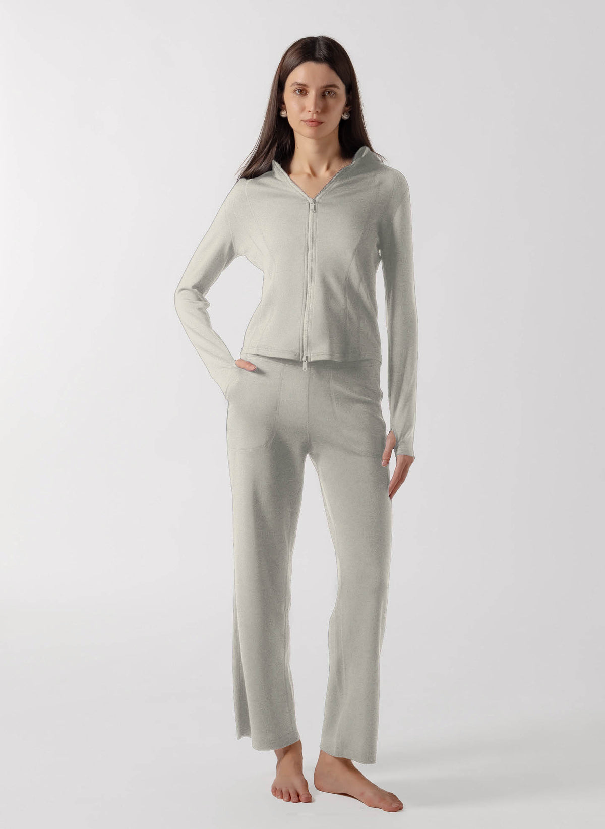 SOFT CONTOUR ZIP-UP JACKET  SET