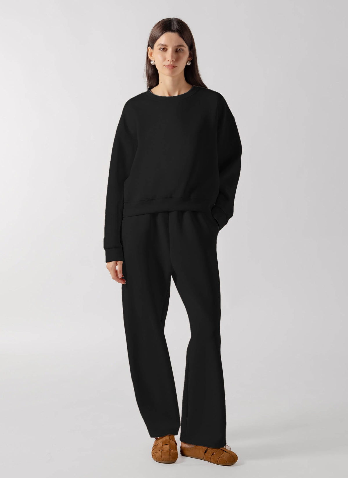 SOFT SWEATSHIRT TRACKSUIT SET