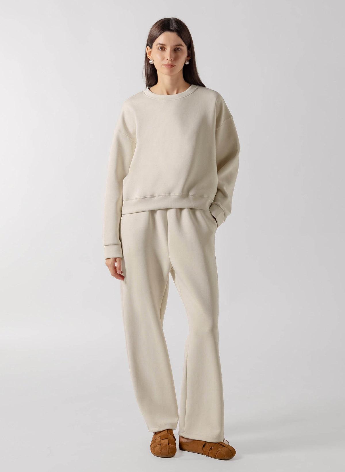 SOFT SWEATSHIRT TRACKSUIT SET