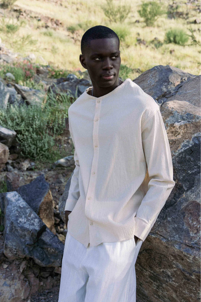 LIGHTWEIGHT LINEN BLEND SHIRT
