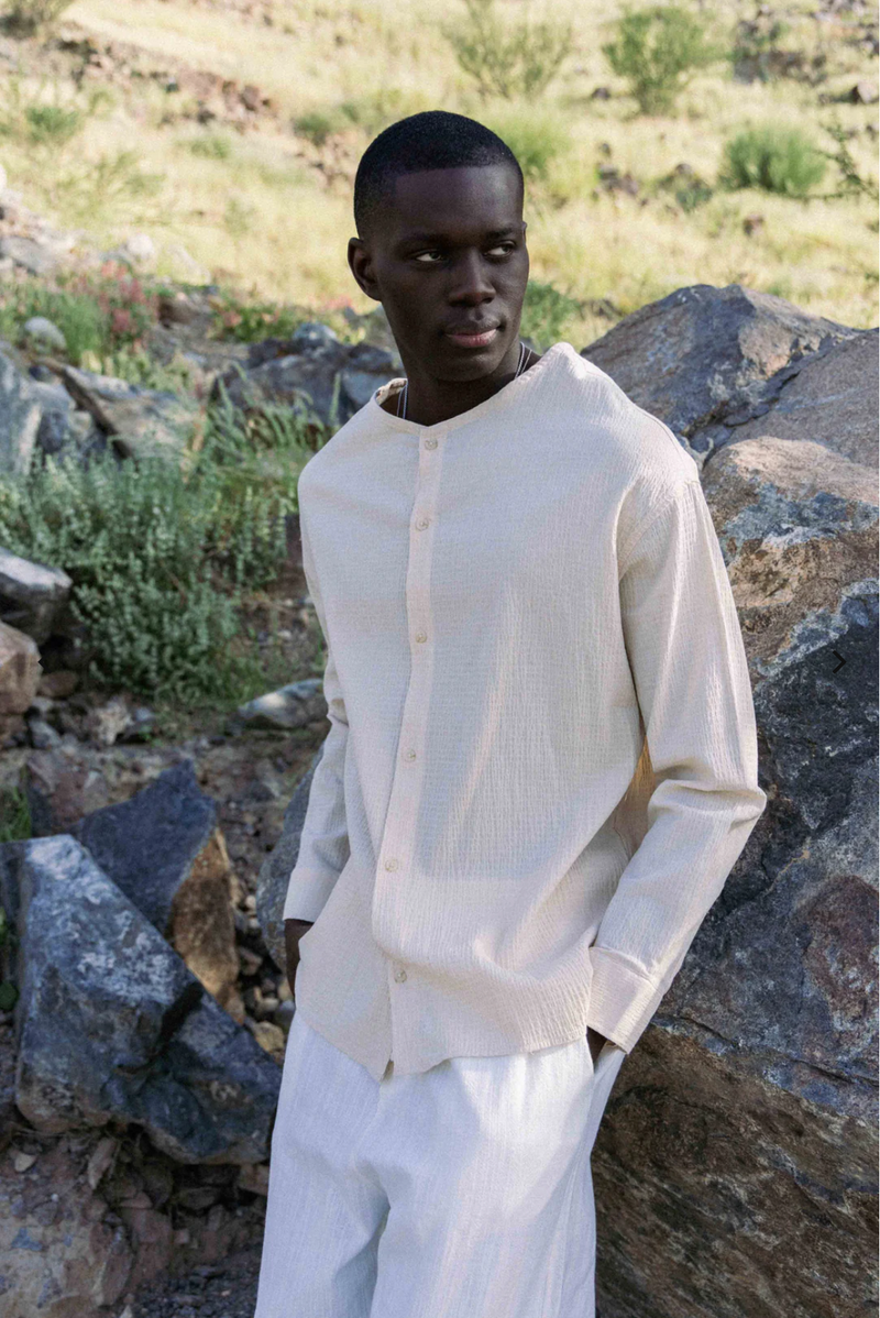 LIGHTWEIGHT LINEN BLEND SHIRT