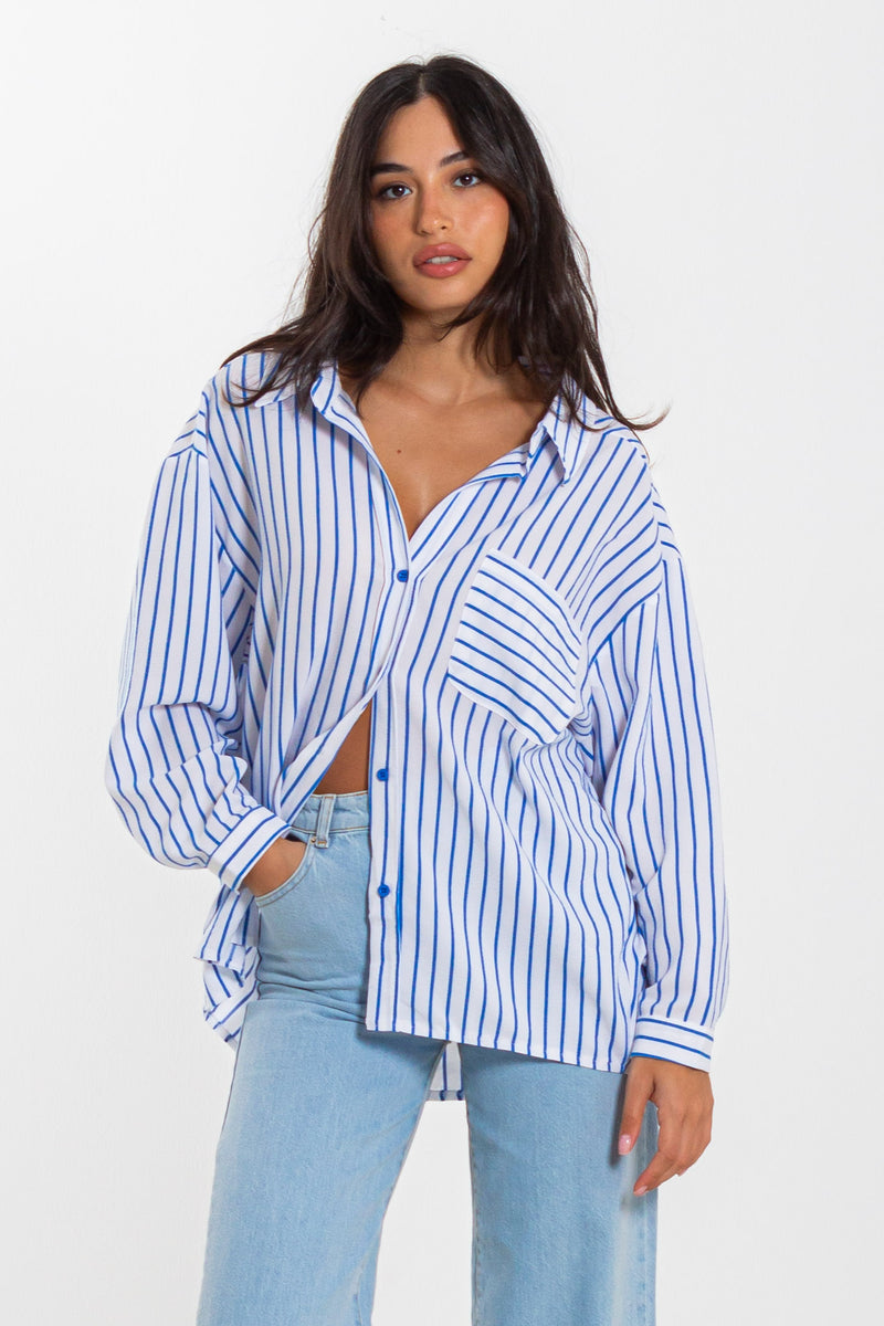 STRIPED OVERSIZED SHIRT
