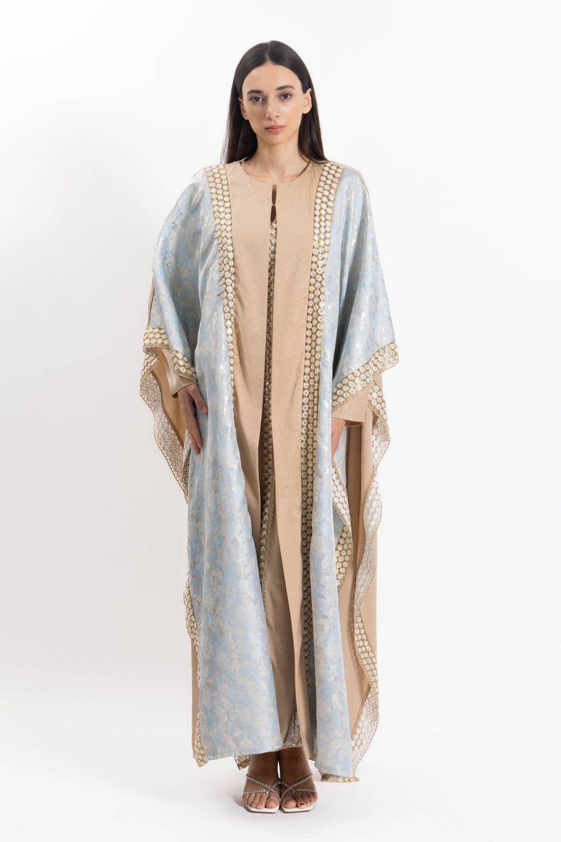 DETAIL EMBROIDERED ABAYA WITH DRESS