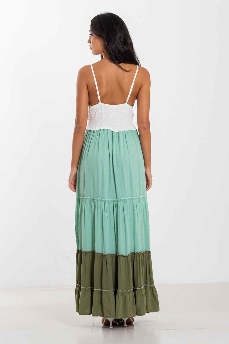 DETAIL EMBROIDERED MAXI DRESS