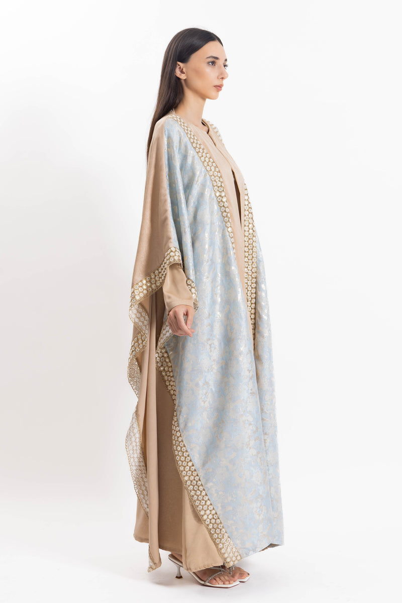 DETAIL EMBROIDERED ABAYA WITH DRESS