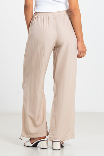 NYLON BLEND PARACHUTE TROUSERS