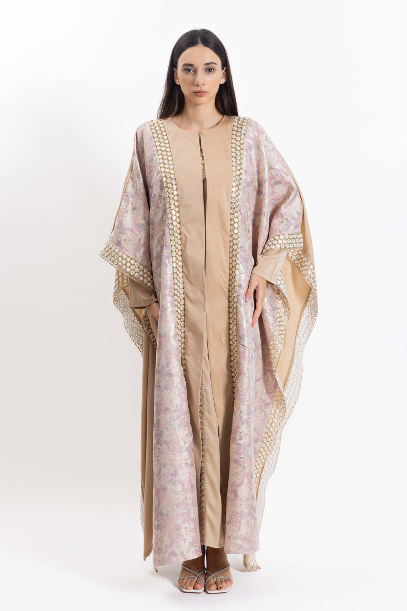 DETAIL EMBROIDERED ABAYA WITH DRESS