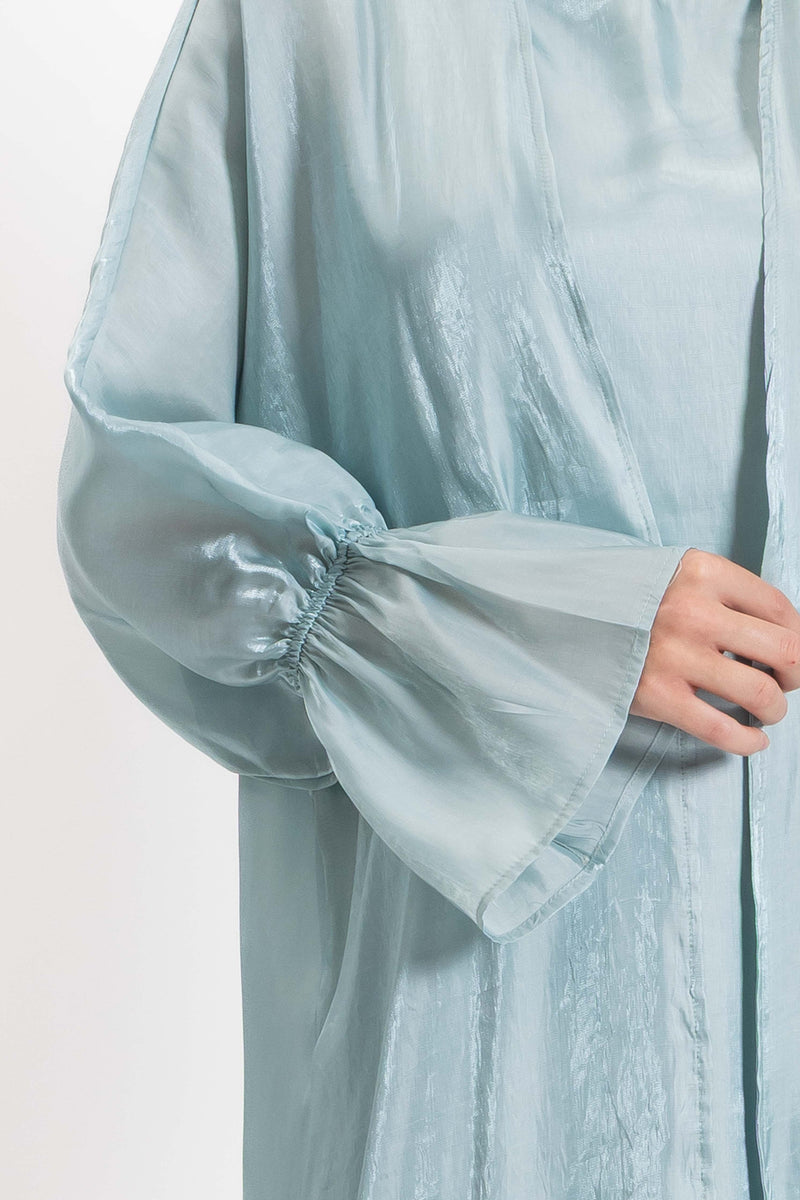 SATIN ABAYA WITH INNER DRESS