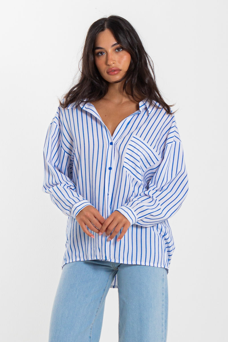 STRIPED OVERSIZED SHIRT