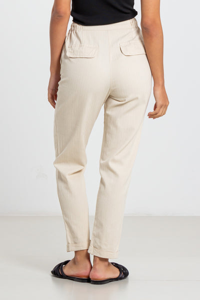 TEXTURED STRAIGHT FIT TROUSERS