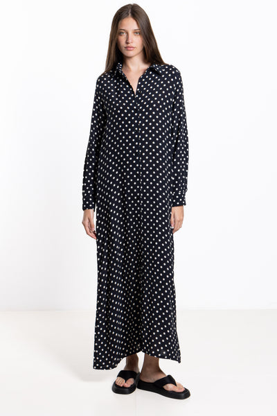 POLKA DOT MAXI DRESS