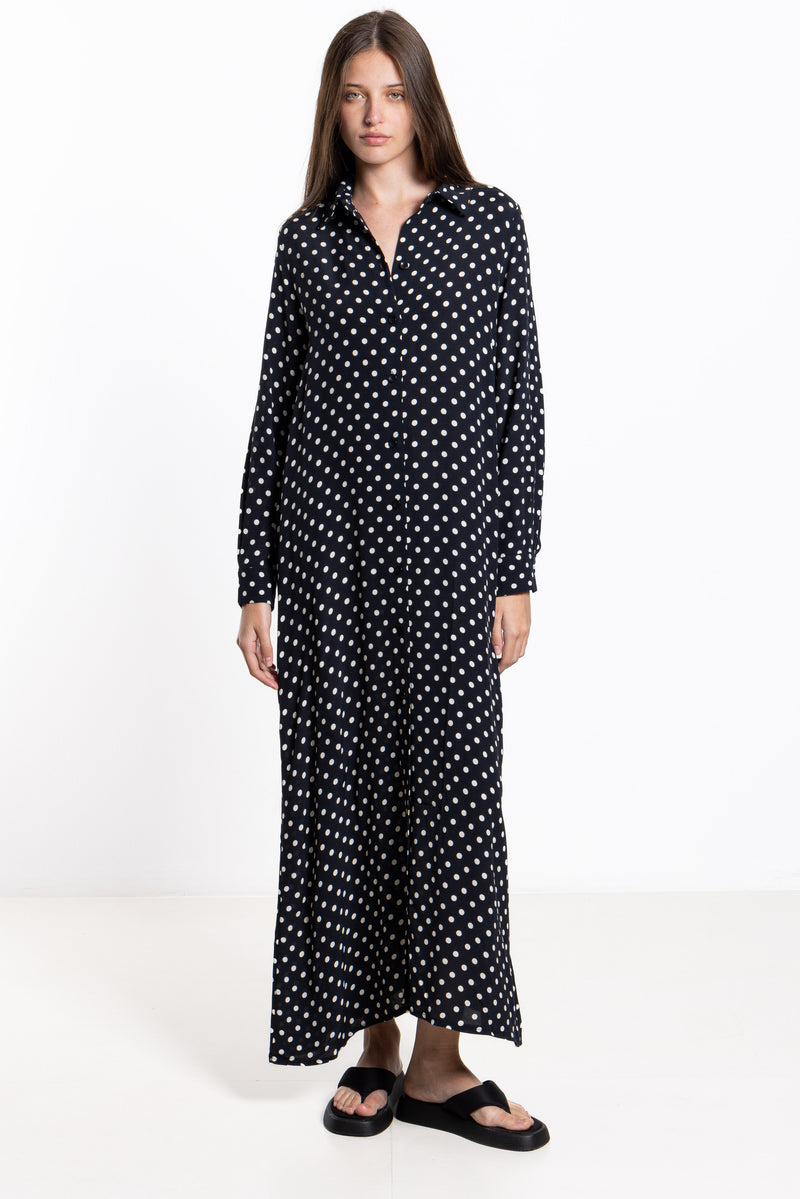 POLKA DOT MAXI DRESS