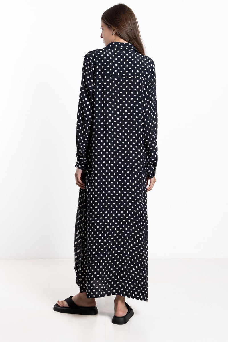 POLKA DOT MAXI DRESS