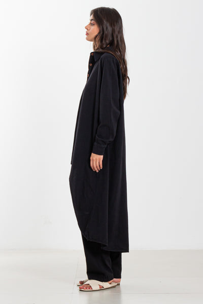 HEAVY COTTON LONG SHIRT SET