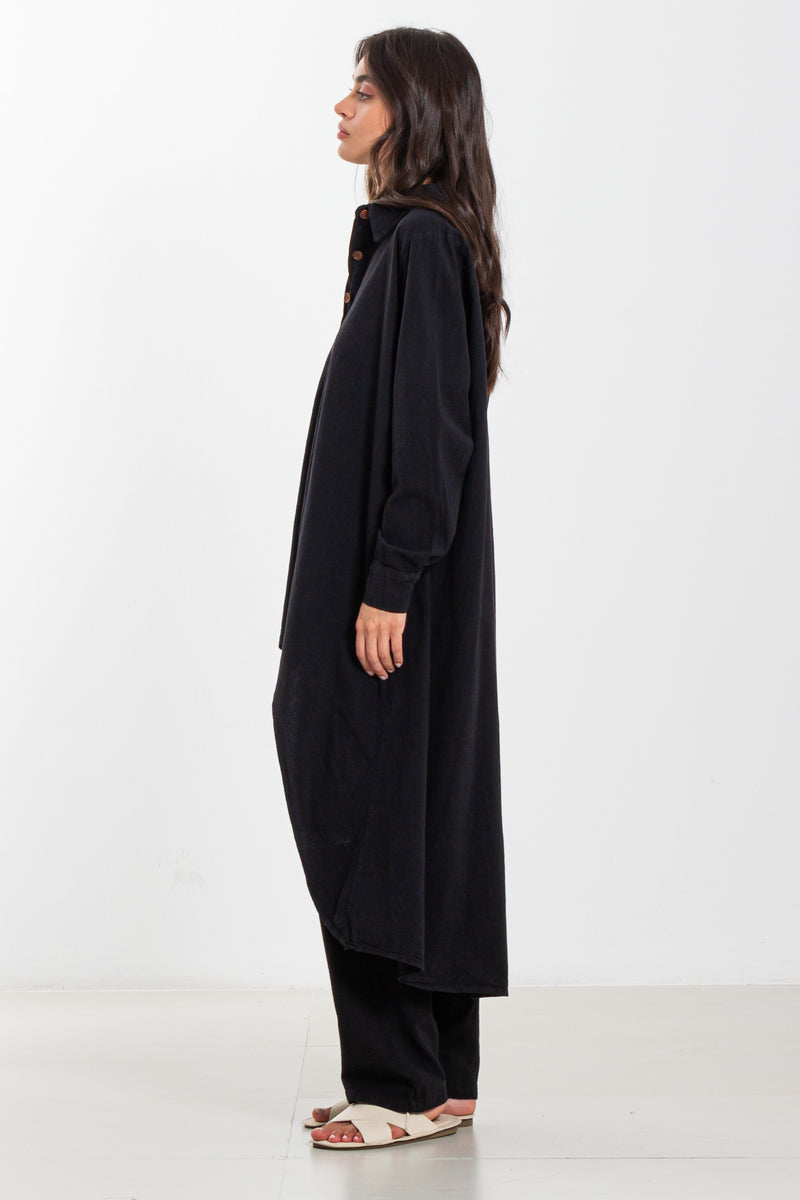 HEAVY COTTON LONG SHIRT SET