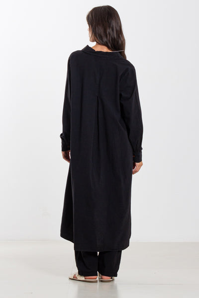 HEAVY COTTON LONG SHIRT SET