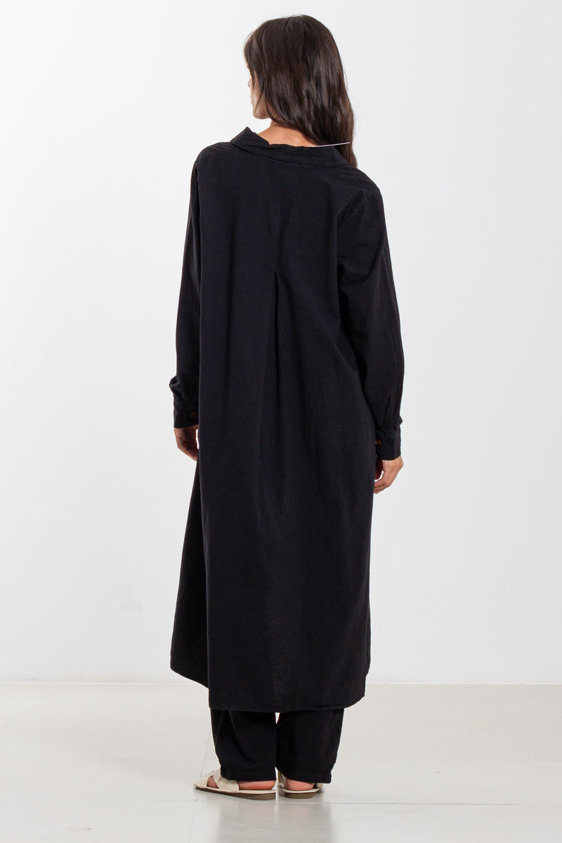 HEAVY COTTON LONG SHIRT SET