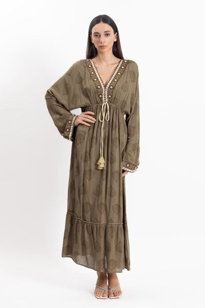 DETIAL EMBROIDERED DRESS