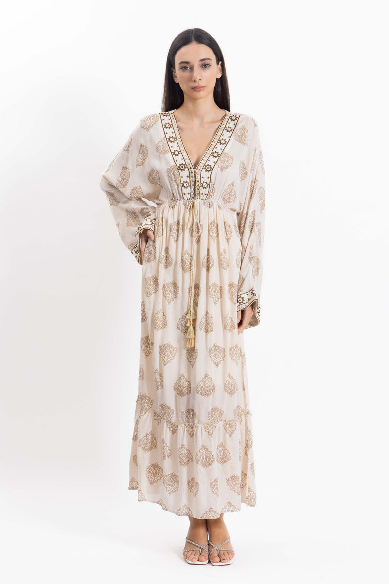 DETIAL EMBROIDERED DRESS