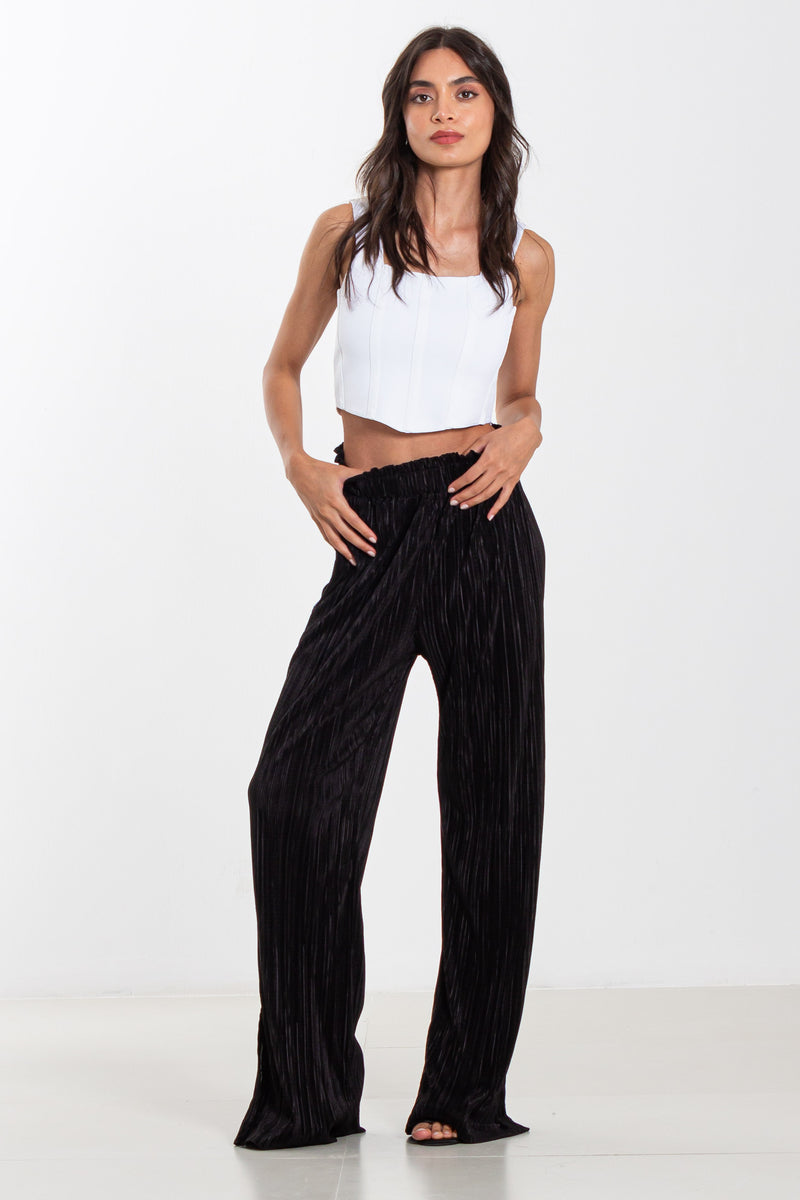 PLEATED HIGH WAIST TROUSERS