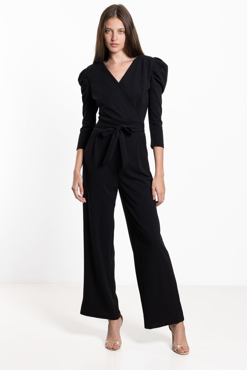 PUFF SHOULDER JUMPSUIT