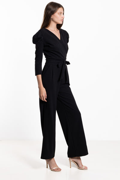 PUFF SHOULDER JUMPSUIT