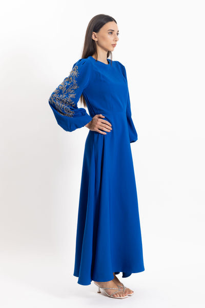 DETAILED STUDDED MIDI DRESS