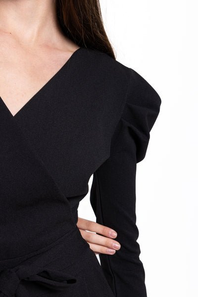 PUFF SHOULDER JUMPSUIT