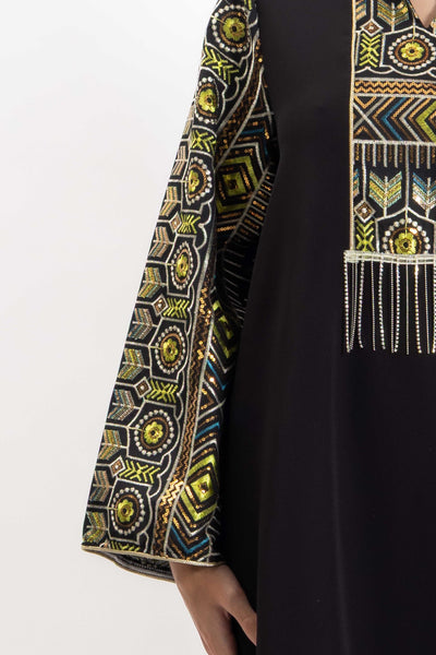 EMBROIDERED MAXI DRESS
