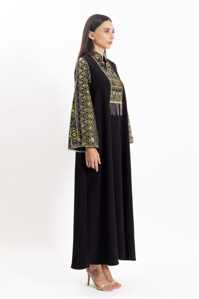 EMBROIDERED MAXI DRESS