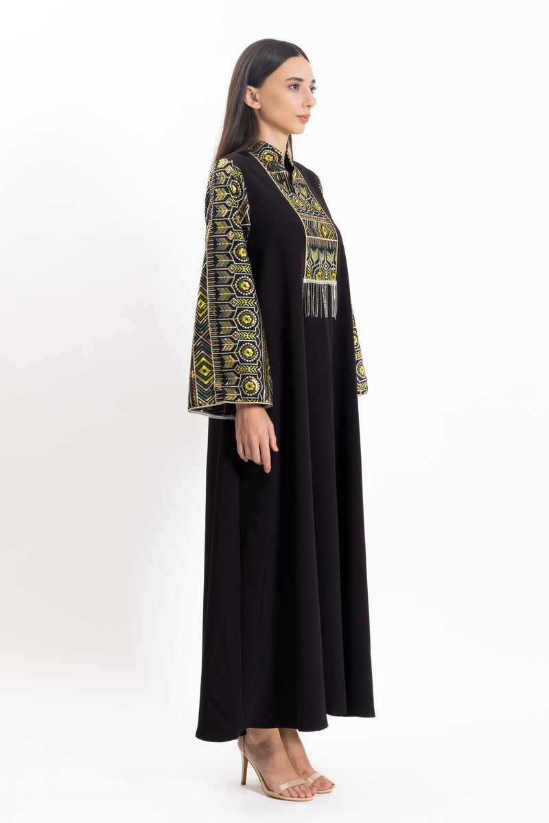 EMBROIDERED MAXI DRESS