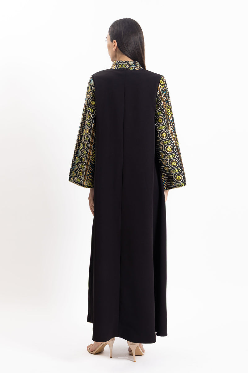 EMBROIDERED MAXI DRESS
