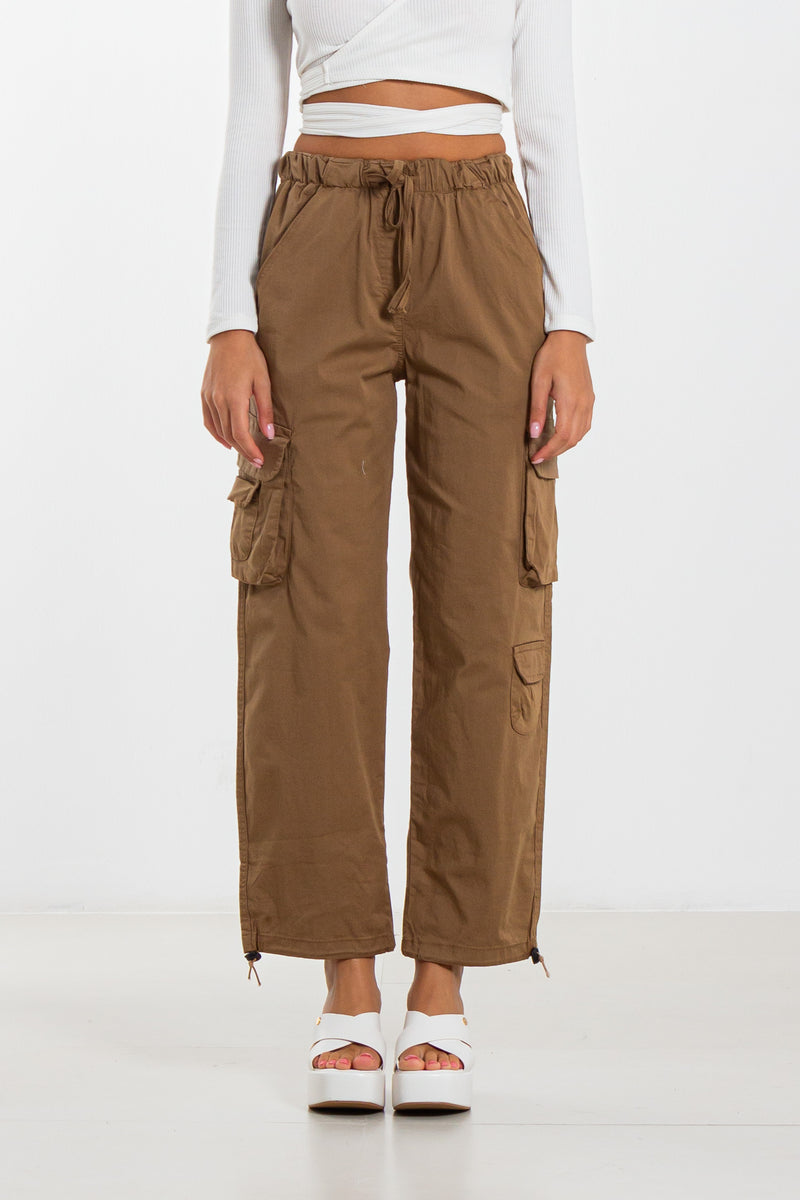 JOGGER WAIST CARGO TROUSERS