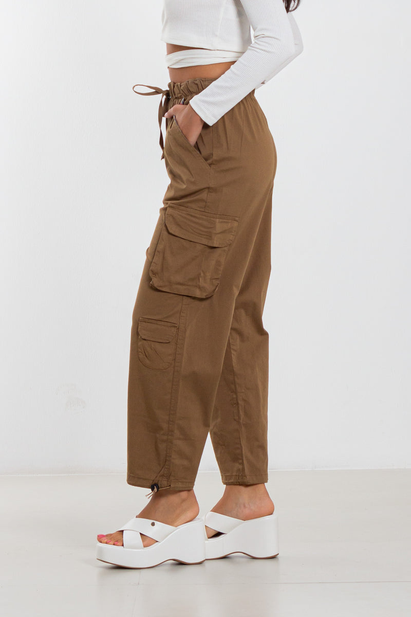 JOGGER WAIST CARGO TROUSERS