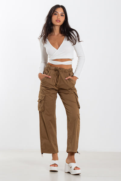 JOGGER WAIST CARGO TROUSERS