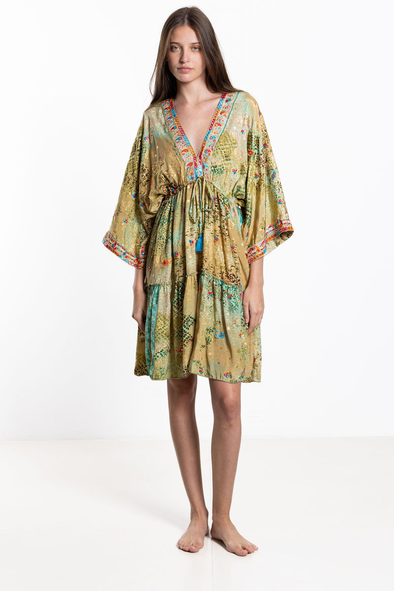 DETAIL PRINTED SHORT DRESS