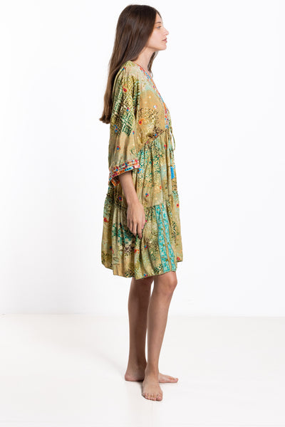 DETAIL PRINTED SHORT DRESS