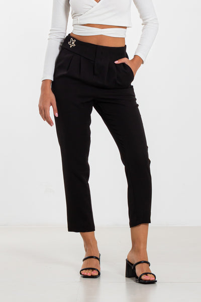 DETAILED JOGGER WAIST TROUSERS