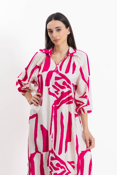 ABSTRACT PRINT DRESS